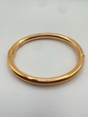 Vintage 1950’s 14K Yellow Gold Bangle Fits 16-17cm